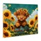 Stupell Industries Cute Happy Highland Cow Canvas, design by Momart